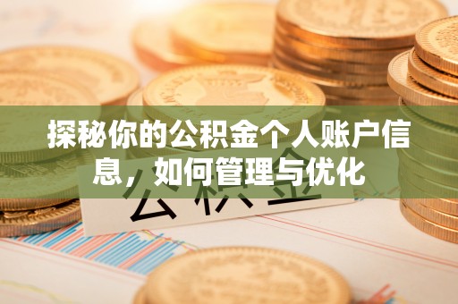 原平探秘你的公积金个人账户信息，如何管理与优化