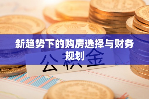 静海新趋势下的购房选择与财务规划
