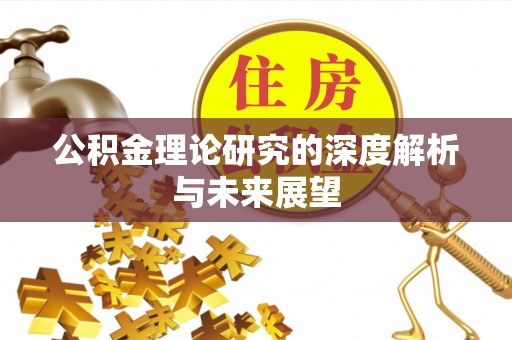 滴道公积金理论研究的深度解析与未来展望