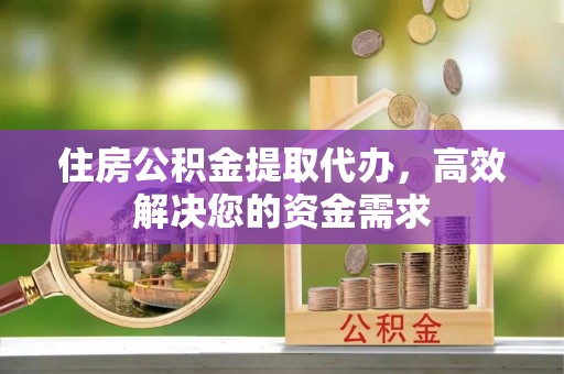 高淳住房公积金提取代办，高效解决您的资金需求