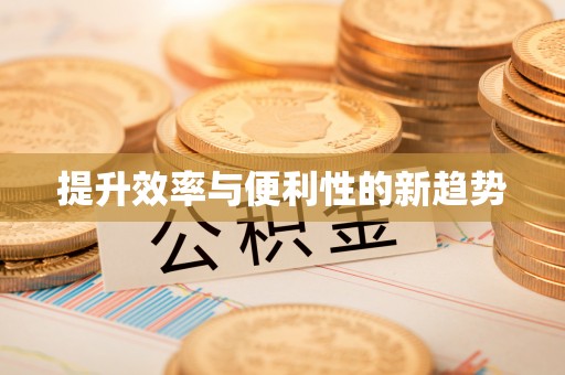 高邮提升效率与便利性的新趋势