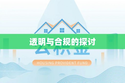 城厢透明与合规的探讨