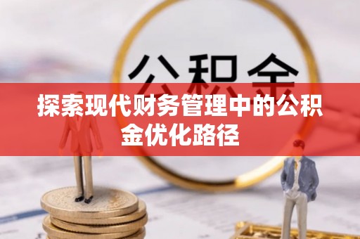 汤原探索现代财务管理中的公积金优化路径