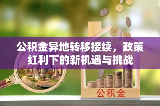 汤原公积金异地转移接续，政策红利下的新机遇与挑战
