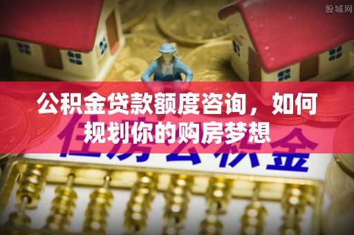 阎良公积金贷款额度咨询，如何规划你的购房梦想
