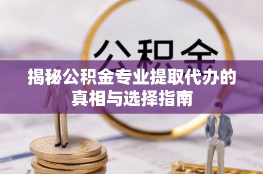 仙居揭秘公积金专业提取代办的真相与选择指南