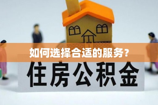 漳县如何选择合适的服务？