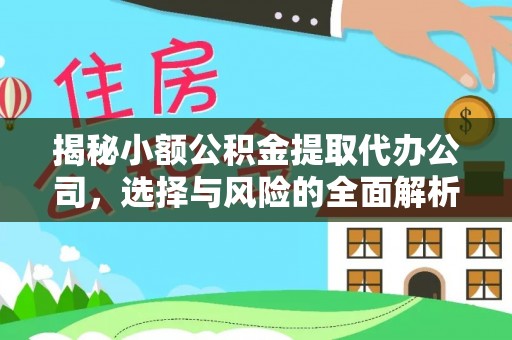 丰县揭秘小额公积金提取代办公司，选择与风险的全面解析