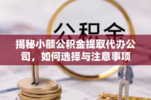 鹿寨揭秘小额公积金提取代办公司，如何选择与注意事项
