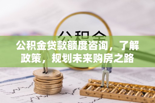 金城公积金贷款额度咨询，了解政策，规划未来购房之路