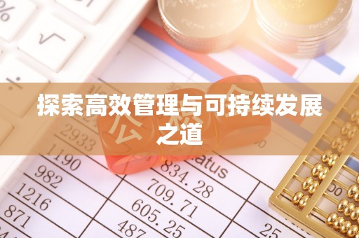 凤城探索高效管理与可持续发展之道