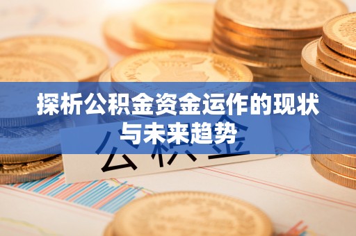 浦东探析公积金资金运作的现状与未来趋势