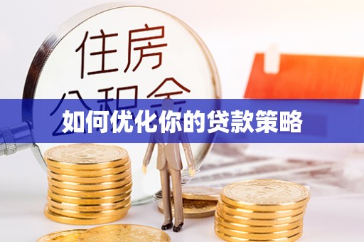 巩留如何优化你的贷款策略